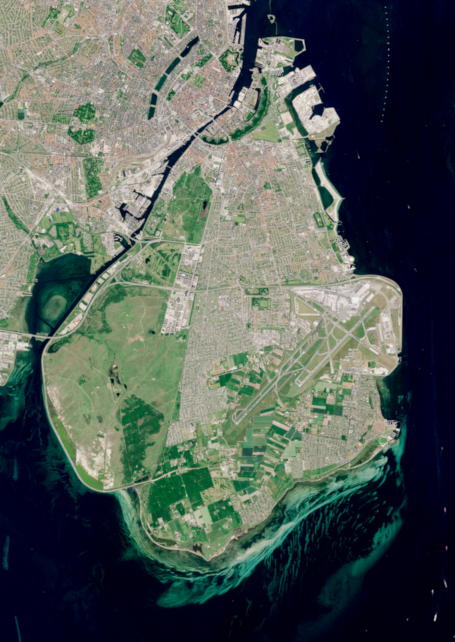 Kloakservice arbejde i Amager, Kort over Amager ved København